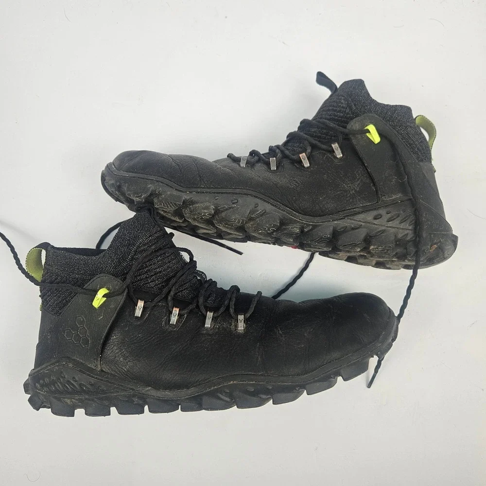 Vivobarefoot Magna Forest Esc Mens 48 14 Black Good Michelin Sole Hiking Boots